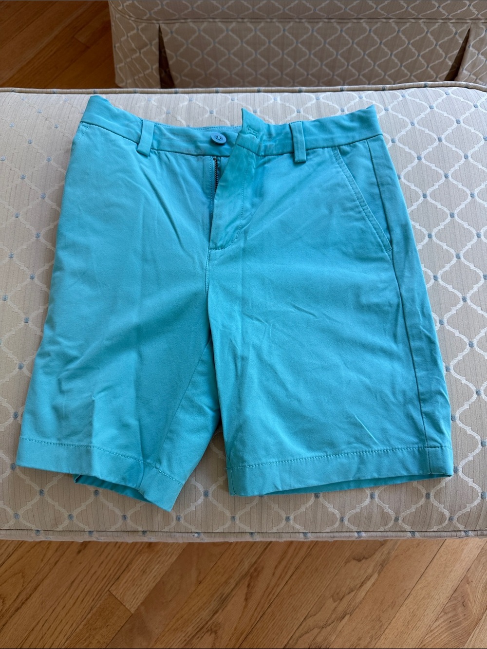 Vineyard Vines Boys Aqua Blue Performance Shorts, size 12